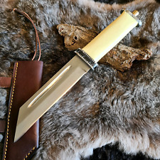 Sax Mittelalter  Wikingermesser Handgeschmiedet Beingriff  Scharf   (V08)