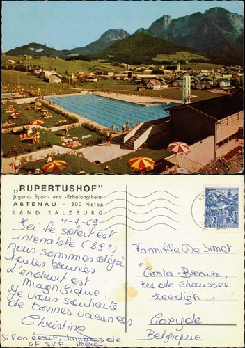 Ansichtskarte abtenau stadt - ansichtskarte,