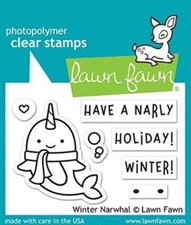 Lawn Fawn, clear stamp, winter
