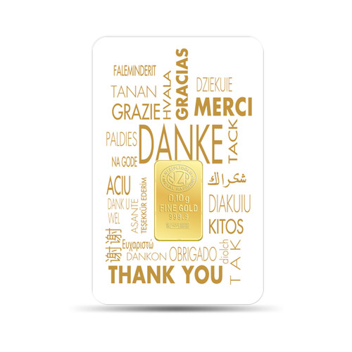 Motiv goldbarren danke - motiv, "danke