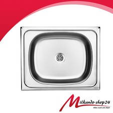  Edelstahlspüle Einbauspüle Spülbecken Küchenspüle Gastronomie Singelküche