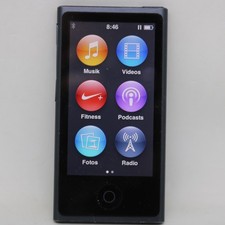 Apple iPod nano 7. Generation Grau (16GB) Bluetooth / MP3 Player / vom Händler