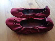 Arche LN Ballerinas Leder Schuhe Gr.  40 - 40,5 Sommerschuhe rot Lochmuster