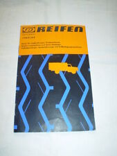 orig. Pneumant Reifen Prospekt LKW Bus IFA Robur LO/LD W50 H6 Framo S4000 Hänger