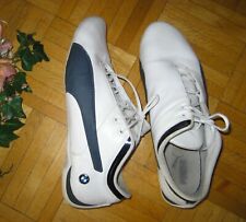 Coole  BMW Motorsport PUMA + Gr. 42 +  Weiß mit Blau + Sneakers + U N I S E X