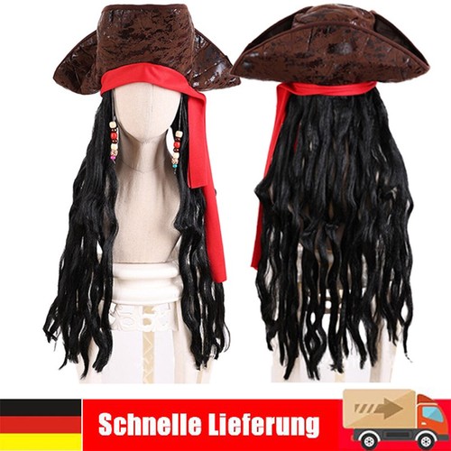 Piratenhut braun mit - piratenhut,