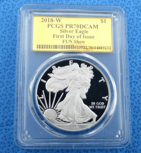 2018 pcgs d cam silver - w,