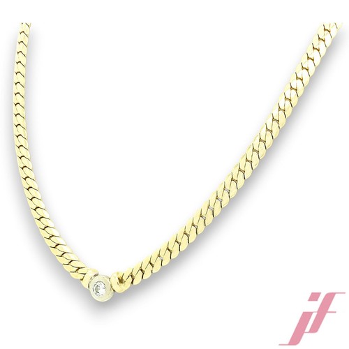 Collier 585 gelb weißgold - collier,