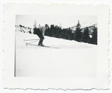 Skiabfahrt in Oberstdorf 1936 - Winter - Kleines altes Foto 1930er