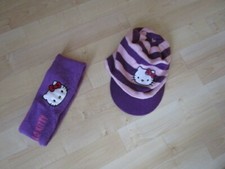 Hello Kitty Schildmütze warm und Stirnband Gr. 98/128 mit Fleecefutter, top!
