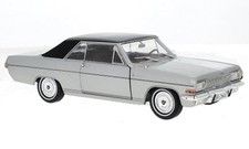 OPEL Diplomat A / V8 Coupe - 1965 - silver / black - WhiteBox 1:24