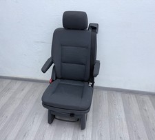 VW T5 Multivan 7H Sitz Einzelsitz Rücksitz hinten 2. Reihe Stoff schwarz drehbar