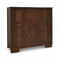 ANTIK! Anrichte restauriert Art Déco Kommode Sideboard Schrank Hochkommode