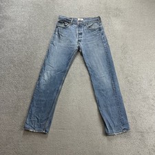 LEVIS Jeans 501 Herren Vintage Hose W32 L32 Regular Straight 24313 Blau Denim