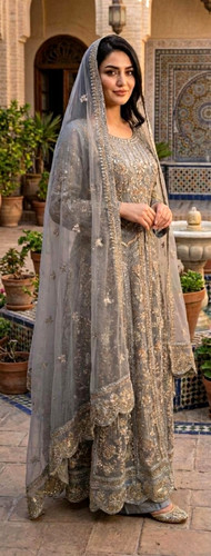Maxikleid set bestickt - maxikleid, organza
