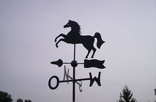 Wetterfahne, Wetterhahn, Edelstahl, Springendes Pferd, Wetterfahnen Knirsch