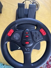 PlayStation Interact V3 Fx Lenkrad und Pedal Set für PS1 / PS2 PS3 PC (100% gut)