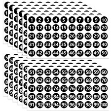 Zahlen Aufkleber 25mm - 12