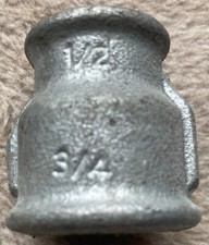 Reduziermuffe aus Temperguss verzinkt Schraubfitting