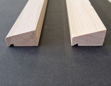 Holz Wetterschenkel Wasserschenkel 30mm x 45mm Eiche + Kiefer  Tropfnase Fenster