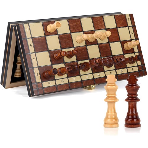 Schachspiel holz magnetisch - schachspiel,