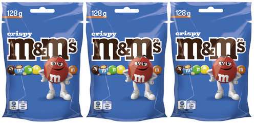 Crispy 3x 128g - m&m's, (384g)
