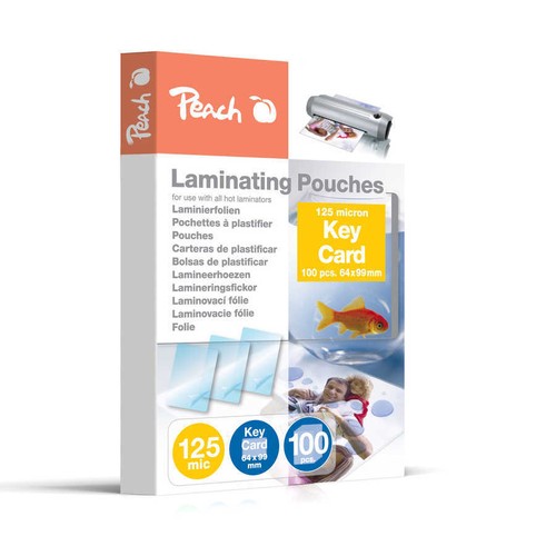 Peach laminierfolien key card - peach,