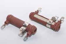 2x Vintage Draht-Widerstand v. RFT Typ TGL 8042, 100 Ohm, Röhrenverstärker, NOS