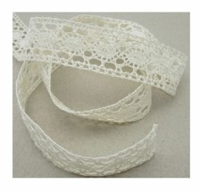Baumwolle spitze, 30mm breit, creme, Spitze, nähen, Meterware, 1 Meter