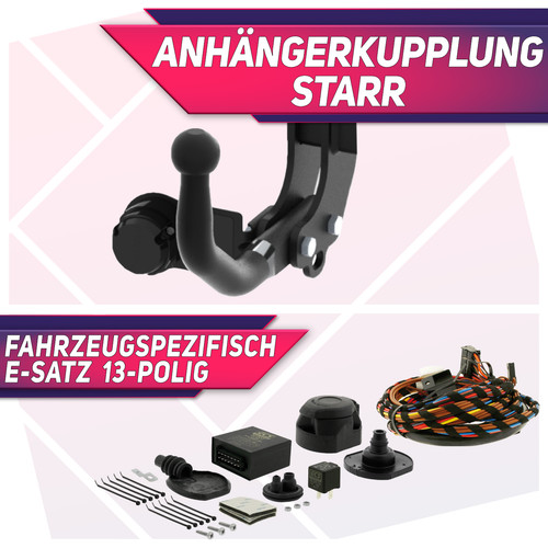 Anhängerkupplung starr 13p - starr+es,