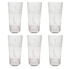 6x Coca Cola Glas Trinkglas