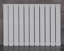 Designheizkörper Flachheizkörper Paneel Heizkörper Wandheizung Horizontal Weiß