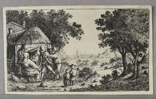 1803 etching peasant - family, by