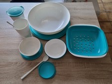 Tupperware Allegra Set Weiss Türkis Schüsseln Konvolut 