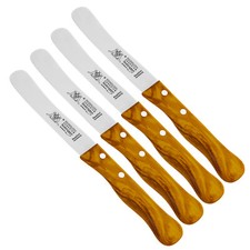 Solingen Frühstücksmesser Brötchenmesser Buckelmesser Messer Olivenholz Rostfrei