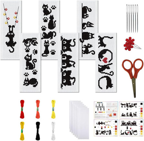 Set kreuzstich lesezeichen - set,