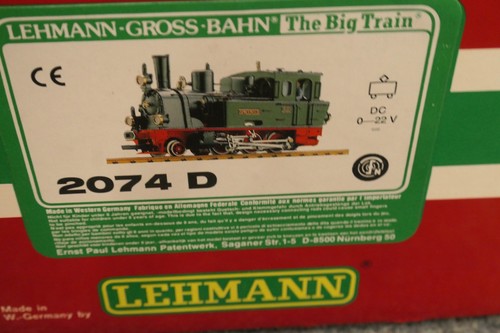 Lgb spur 2074 dampflok - g,