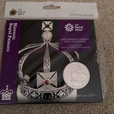£5 FÜNF POUND MÜNZE, THE TOWER OF LONDON, THE CROWN JEWELS, BU, 2018 
