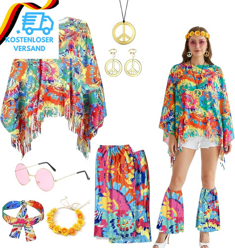Hippie kostüm damen er - hippie,
