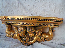 NrF6-0015  Engel Konsole Etagere WANDKONSOLE Putten Barockstil ca.45,5 cm breit