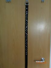Damengürtel  Stoff Schwarz mit Strass 102 cm Lang  4 cm breit neu