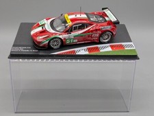 Modellautos 1:43 Ixo Centaurio Ferrari 458 Italia GT2 Imola 2011 #51 mit Vitrine