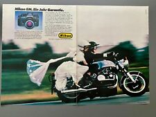 Nikon EM & Münch 4 TTS Mammut Motorrad retro 1981 Vintage Ad Werbung Reklame