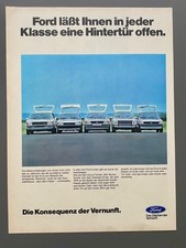 Ford Heckklappe Taunus Fiesta Capri Oldtimer 1977 Vintage Ad Werbung Reklame