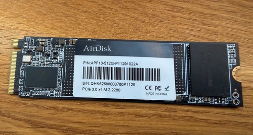 Airdisk ssd 512gb nvme - m.2,
