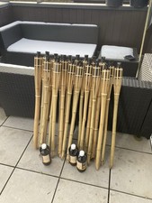 Bambusfackeln Fackeln Gartenfackeln Öllampen 20 Stück Neuwertig