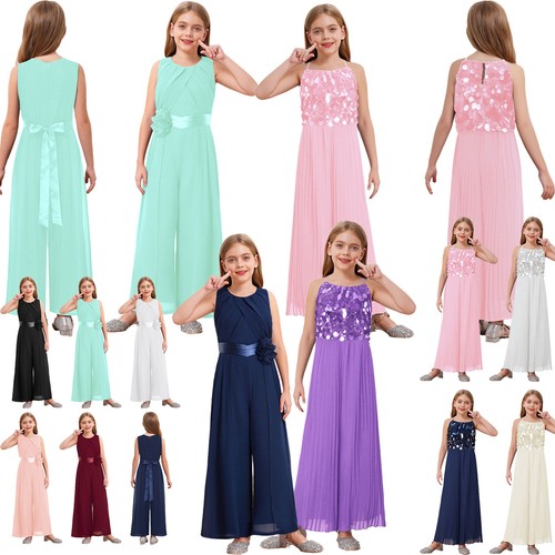 Mädchen pailletten jumpsuit - mädchen,