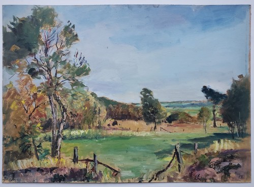 Gemälde öl landschaft dorf - gemälde,