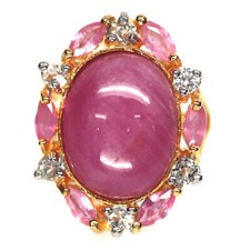 Pink Rubin Saphir Topas Ring