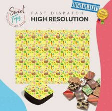 Schokoladen Transferfolie (Osterkorb) essbar für Deko DIN A4